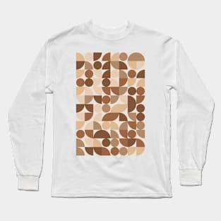 Aesthetic - Geometric Pattern - Shapes #9 Long Sleeve T-Shirt